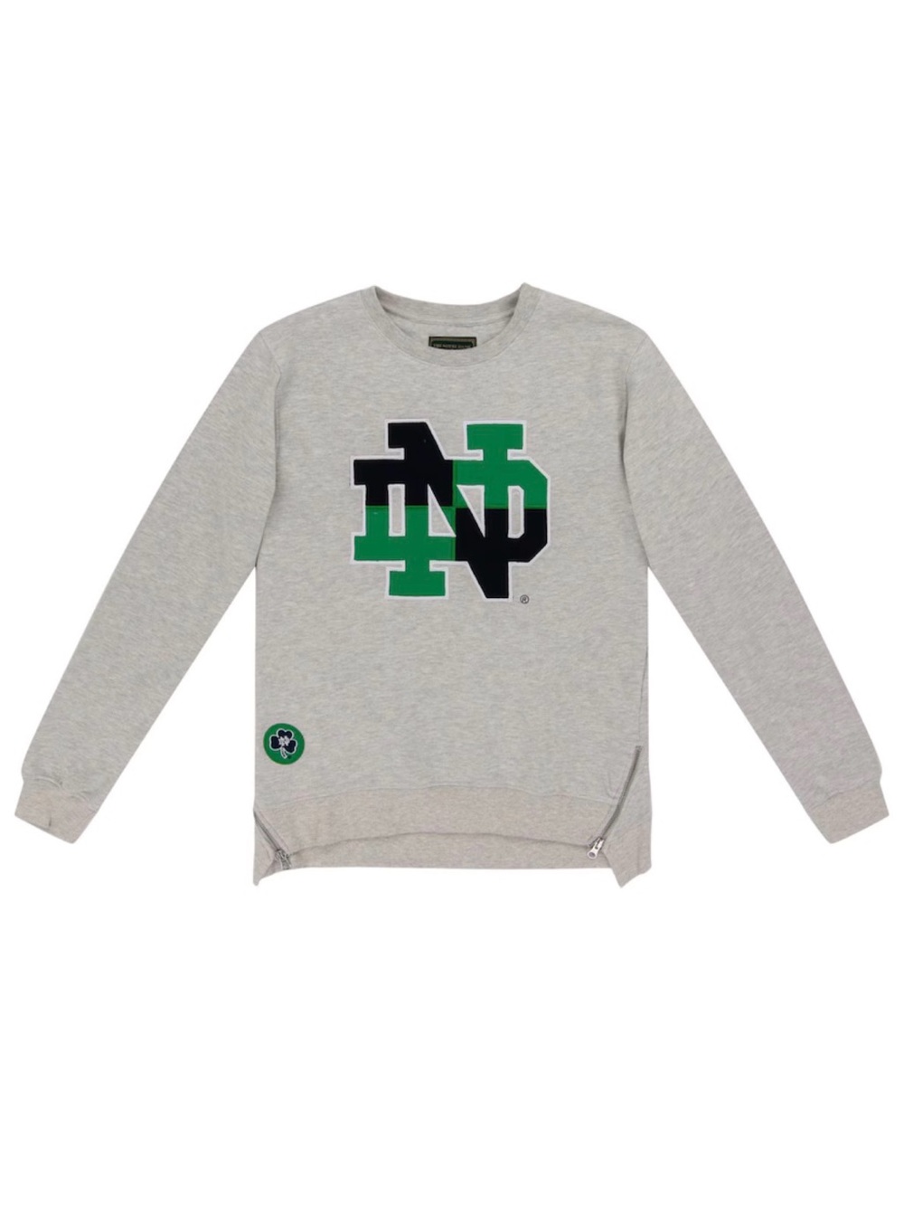 Notre Dame Fighting Irish Irish Heritage Collection ND Zip Sweatshirt size L
